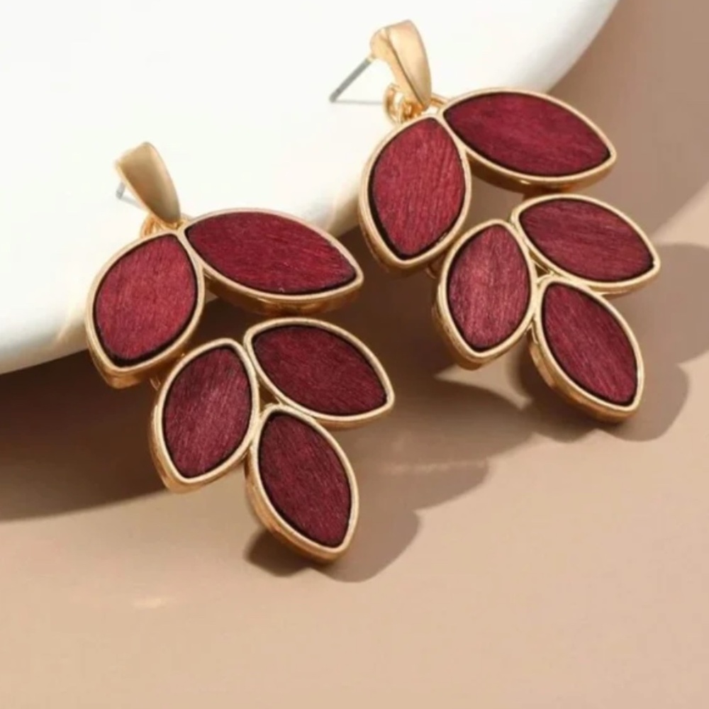 ❤️FREE Leaf Plant Hipster Hippie Peasant Chic Elegant Party Classy Boho Earrings
